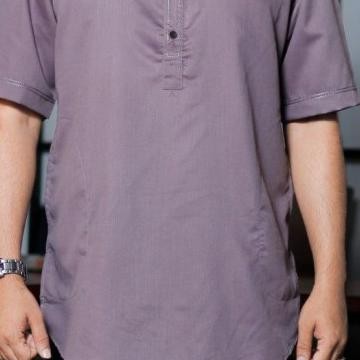 Baju Koko Kurta Kemeja Koko Pria Dewasa Lengan Pendek Fattah by Mosped Terlaris