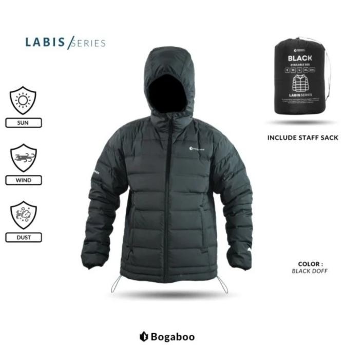 jaket gunung bulu Angsa goose down peak bogaboo insulated FP 800 tebal ultralight jacket pocketable 