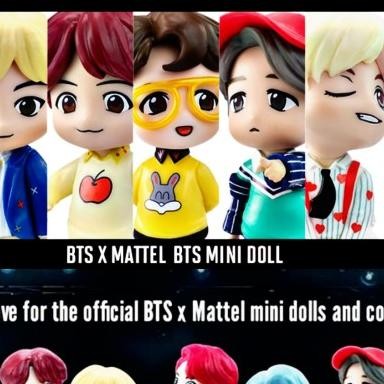 BTS BONEKA FIGURE MINI 1 PCS Terlaris