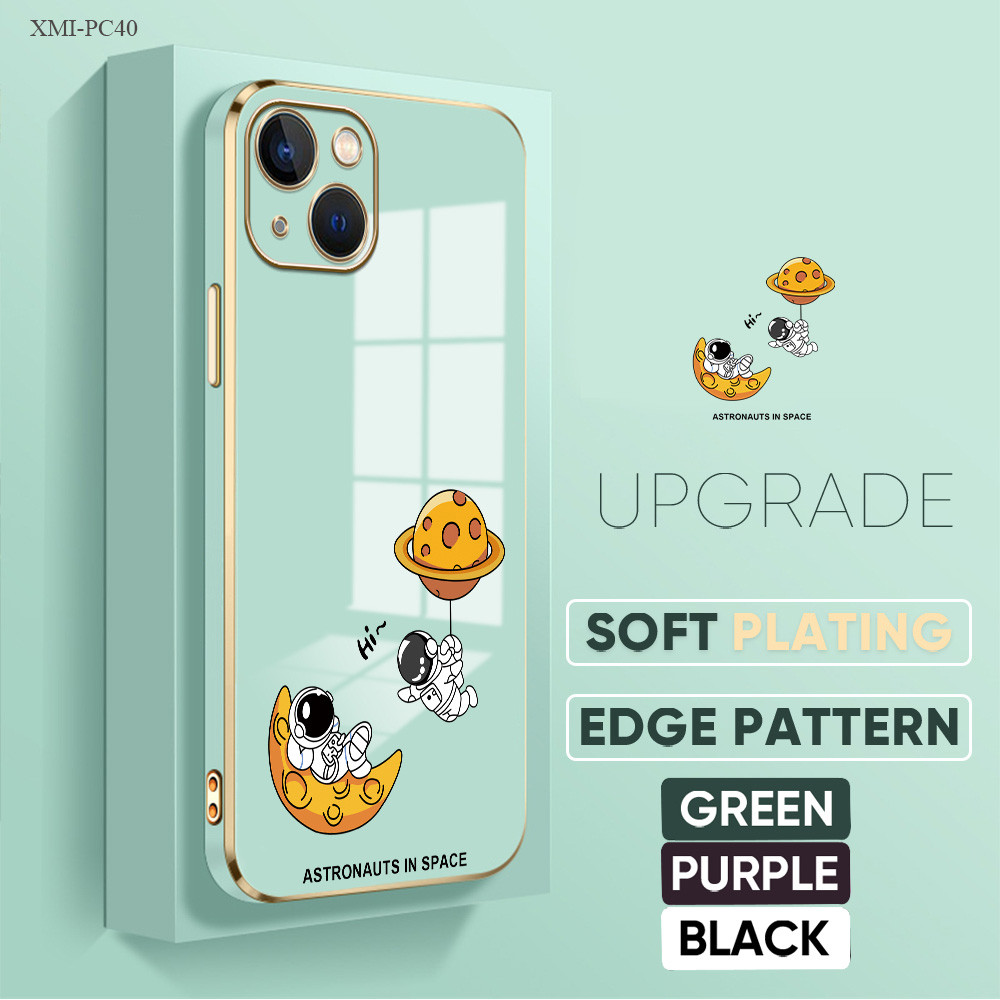 Casing Astronaut Untuk For Xiaomi Poco F7 F6 F5 F4 F3 F1 GT Lanyard Phone Case Softcase 2594