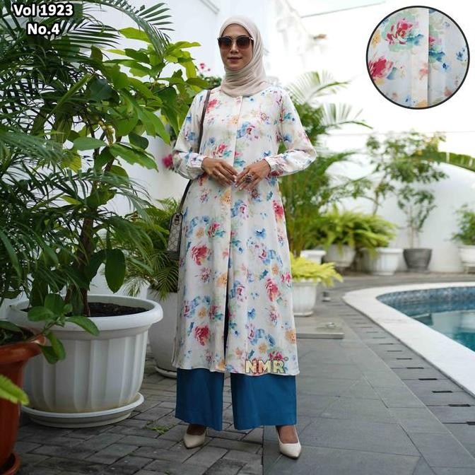 BEST SELLER NMR SETELAN CELANA TUNIK RAYON JEPANG VOL 1923-4