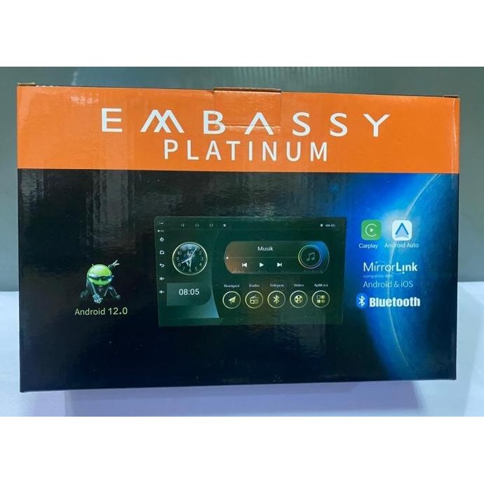 Head Unit Android Doubledin Embassy Platinum Saturnus 9 Inch Termurah