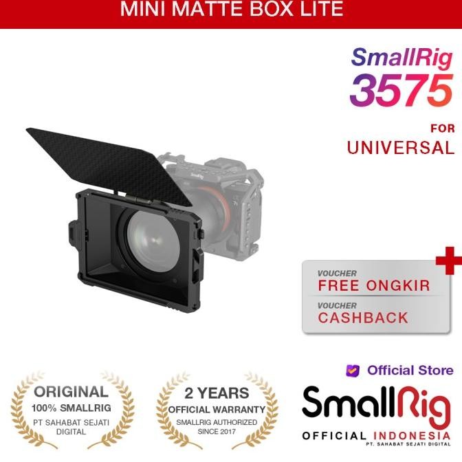 Smallrig Lightweight Sun Protection Mini Matte Box Lite 3575 New Stok