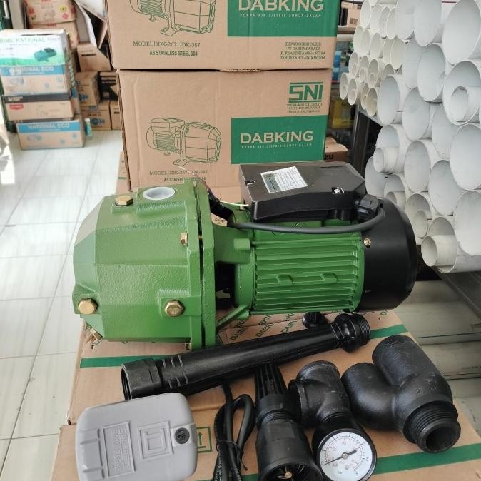 Baru Pompa Air Jet Pump Dabking Jdk 267 Buat Kedalaman 30 Meter As Stainless 304 Bergaransi