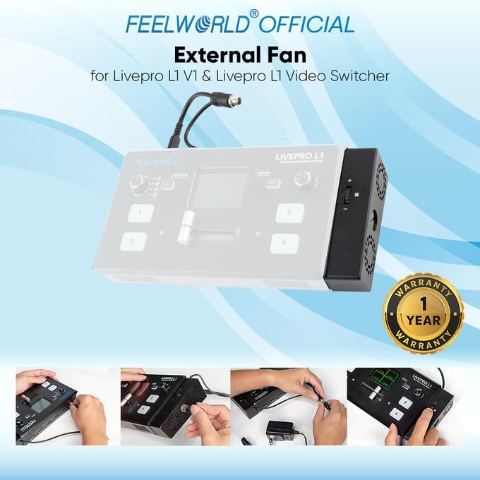 Feelworld External Fan For Livepro L1 V1 & Livepro L1 Video Switcher New Stok