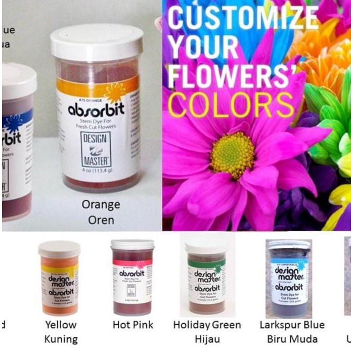 

CO Absorbit Flower Dye Pewarna Bunga Bubuk barang florist aksesoris