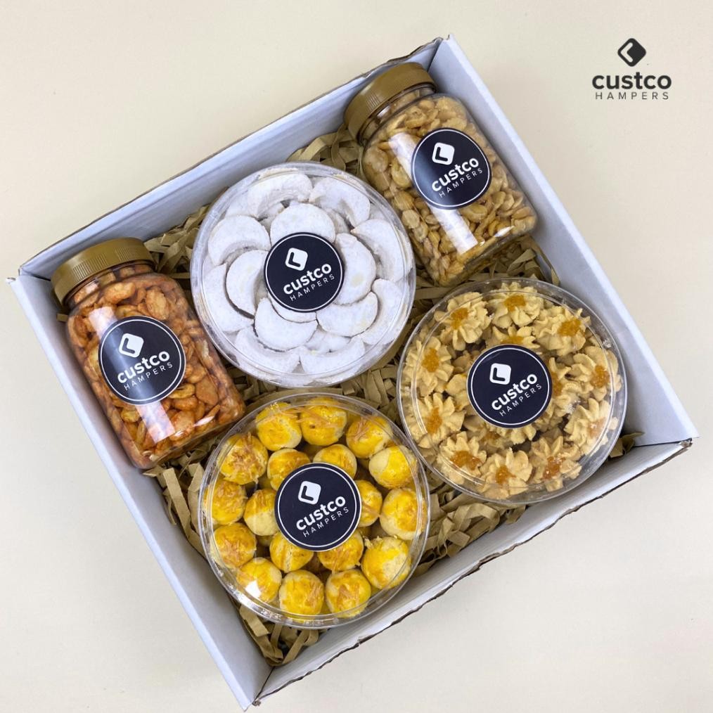

Hampers Kue Lebaran Premium + Kacang | Kl02 | Custco Kue Kering | Parcel Kue Nastar | Kue Semprit Terlengkap Dan Termurah