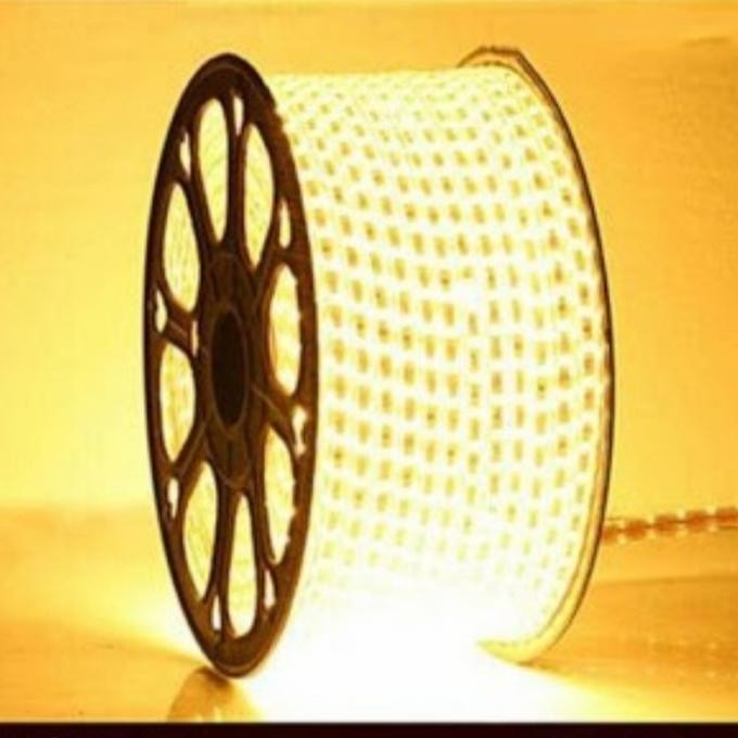 Led Strip Selang Kotak 5050 220V Warm White Kode 8592