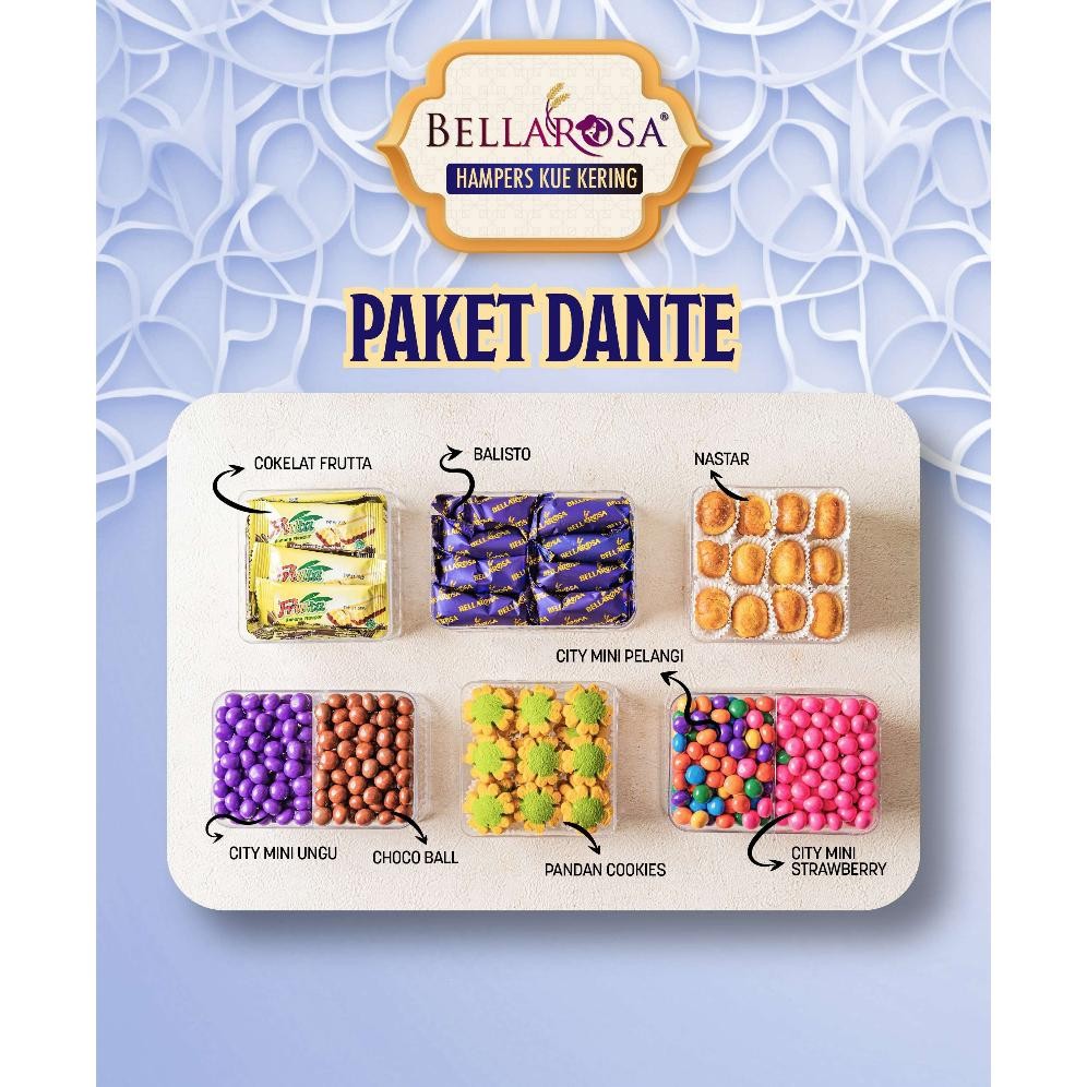 

Paket Kue Lebaran Bellarosa Dante Series / Kue Kering Bellarosa Series Dante Terlengkap Dan Termurah