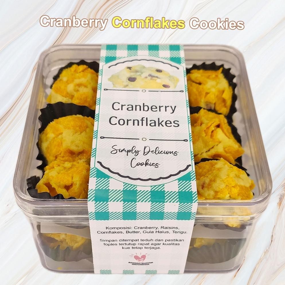 

Cranberry Cornflakes Cookies 300Gr Kue Kering Pinki Pie Cake Poris Diskon