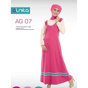 Sale Now Diskon Besar Gamis Sarimbit  Alnita Ag 07 Berkualitas