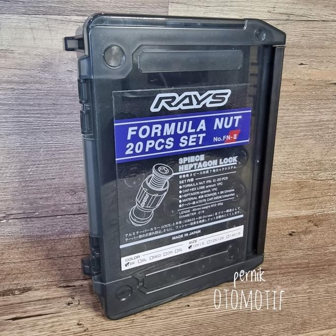Masih Ada Rays Formula Nut Fn Ii M12 X 1.5 Mur Baut Roda Lugnut Racing Original