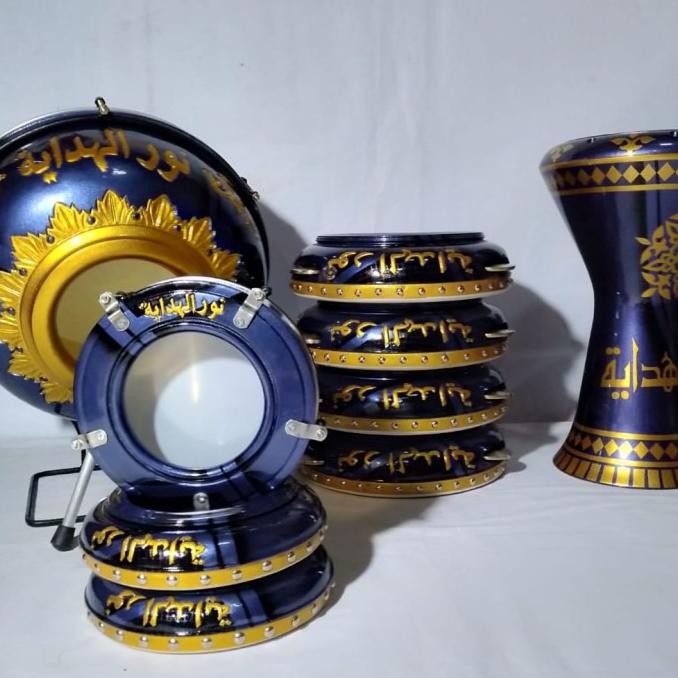Alat Musik Rebana Hadroh Banjari Jepara 1 Set Lengkap Oa Percussion