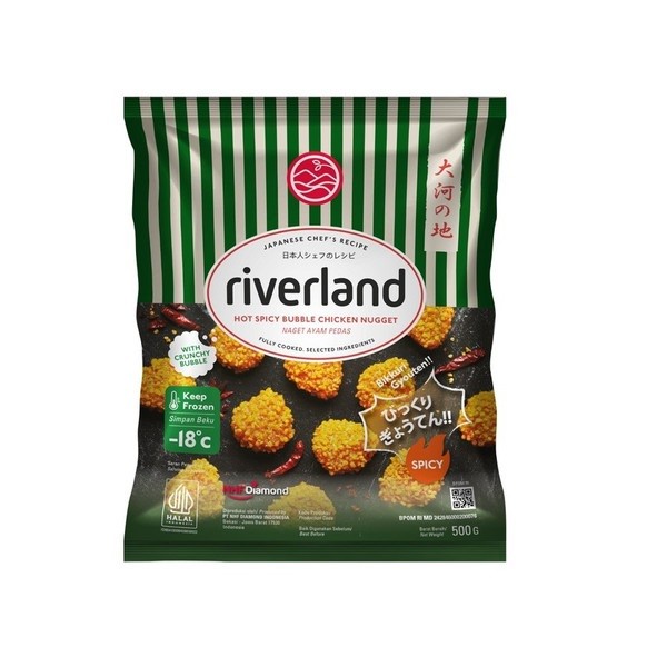 

RIVERLAND HOT SPICY BUBBLE CHICKEN NUGGET 500 GR