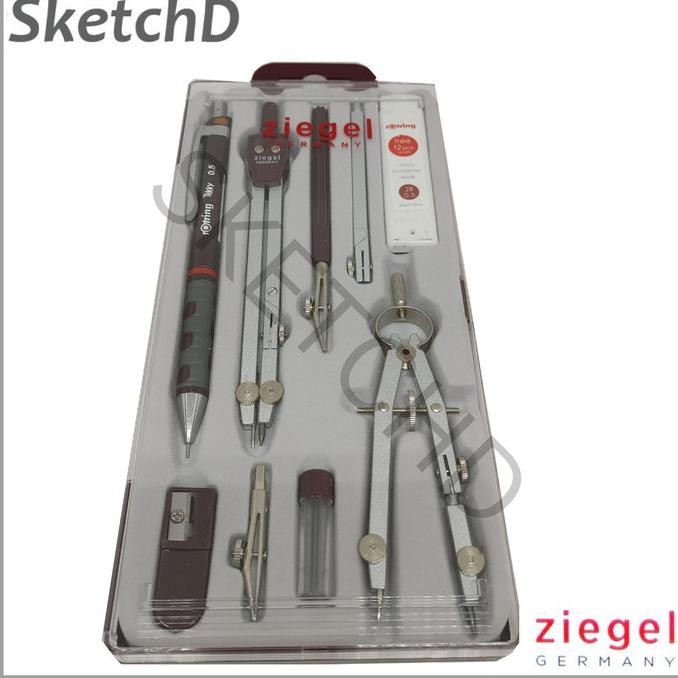 

Jangka Set 3 Ziegel - Compass Set 3 - 03009A
