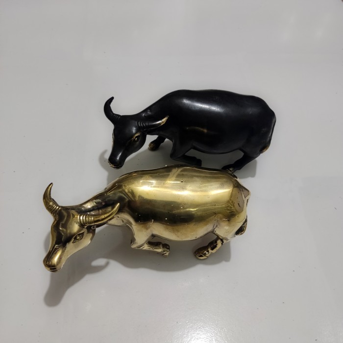 ------] Patung Kerbau Logam Kuningan Shio Buffalo Brass Statue
