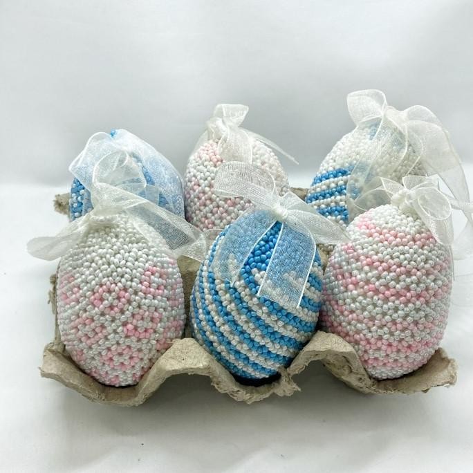 

Produk Terbaik] 6 Telur Paskah - Soft Pink & Baby Blue