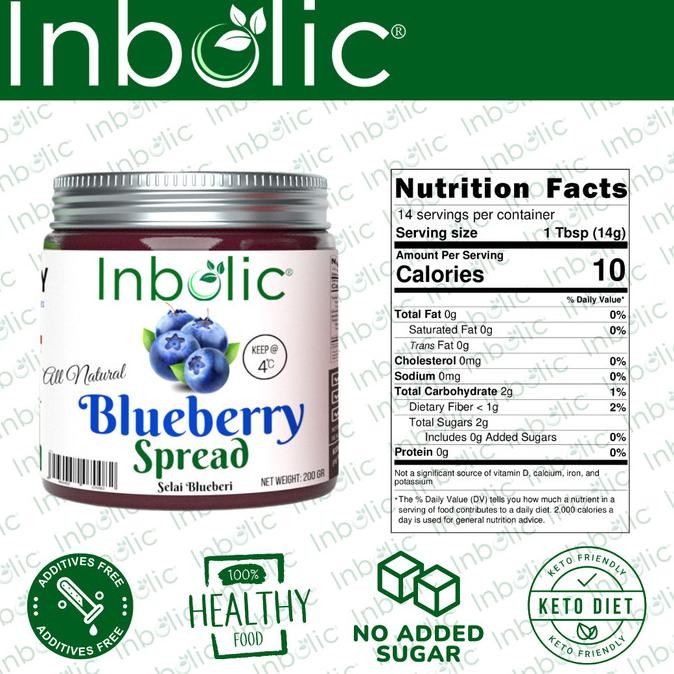 

INBOLIC SUGAR FREE BLUEBERRY JAM | SELAI BLUBERI BEBAS GULA | KETO