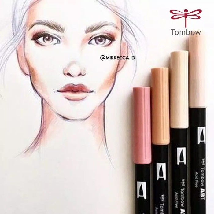 

TOMBOW ABT 10 COLORS SET PORTRAIT PALLETE SERIES DUAL BRUSH PEN