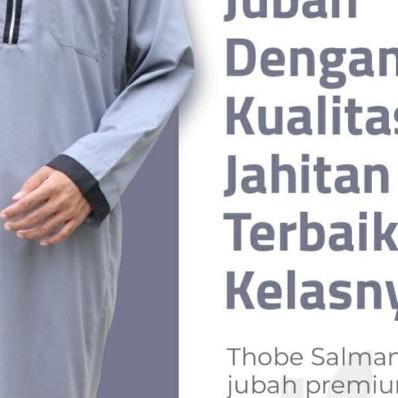 Jubah Pria Gamis Pria Baju Muslim Model Thobe Salman Original Terlaris