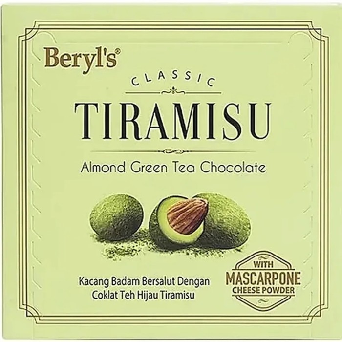 

] BERYL'S CLASSIC TIRAMISU ALMOND GREEN TEA CHOCOLATE