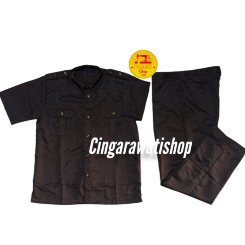 Produk Terbaru  Seragam Safari Baju Safari Setelan Safari Security Safari Coklat Satpam Lengan