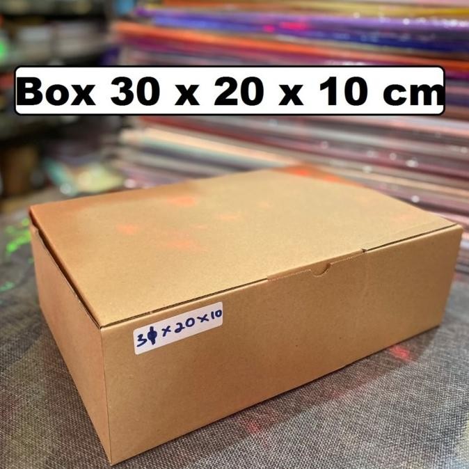 favorit] Box Kotak Kardus 30 x 20 x 10 cm , Box Die Cut, Kotak Kado , Packaging