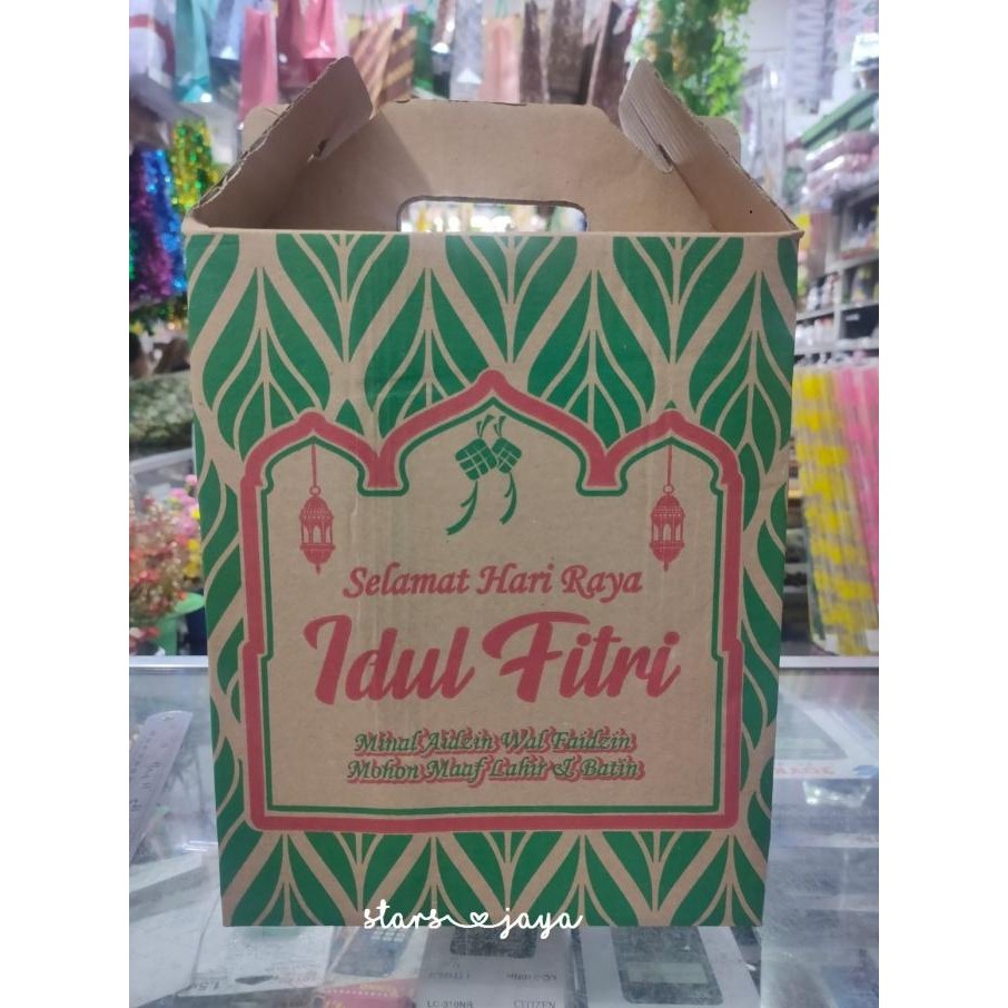 monggo] Box jinjing lebaran, Dus Idul Fitri Tenteng, Gable Box