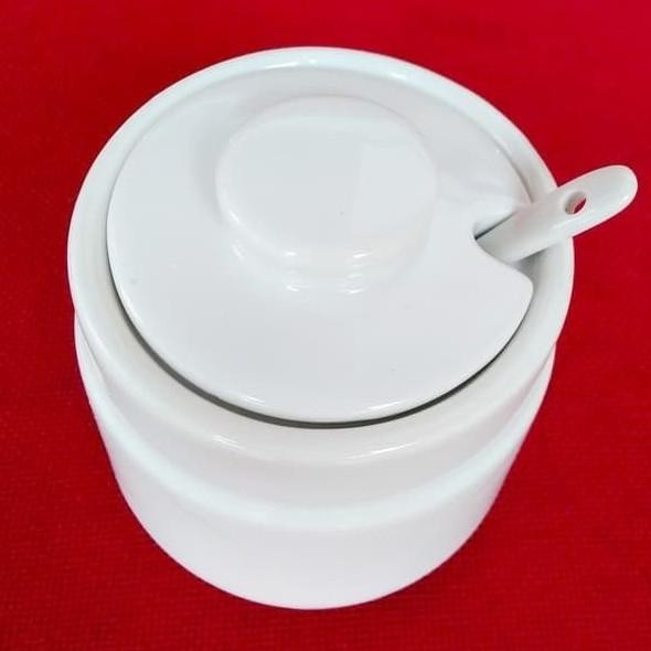 HOME LINE TEMPAT BUMBU SAMBAL DAPUR TUTUP SENDOK KERAMIK