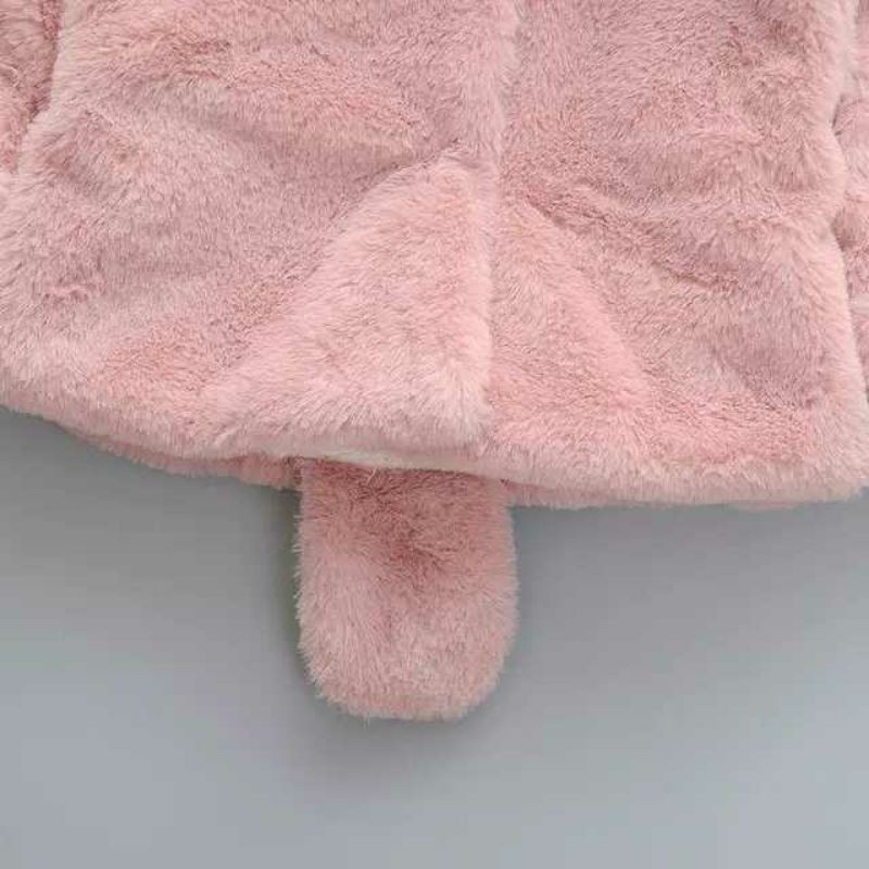 Terbaru Jaket Bayi Perempuan Dan Laki-Laki Bulu Tebal Jaket Bayi Laki-Laki Bulu Tebal Mantel Hoodie