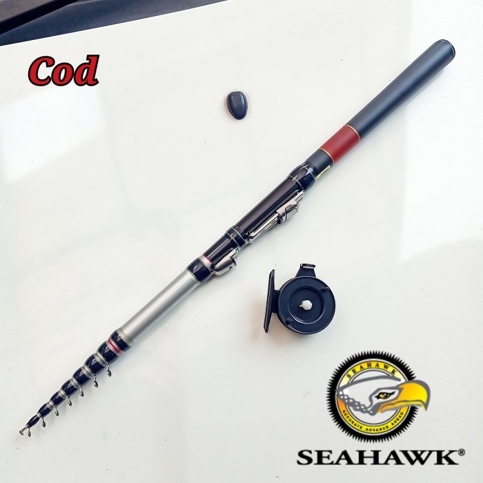 Joran Pancing Tegek Kolong Carbon Super Hard Seahawk Carbonstren 300