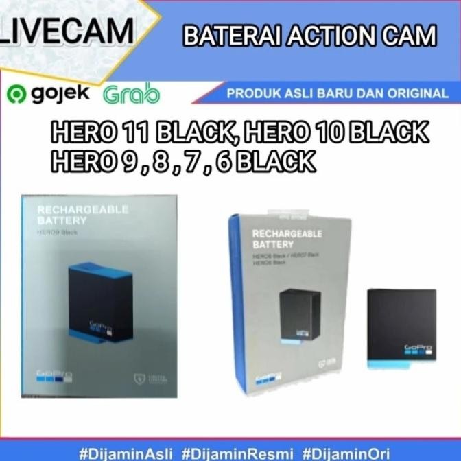 Baterai Gopro Hero 9 Black / Battery Gopro Hero 9 Black New Stok