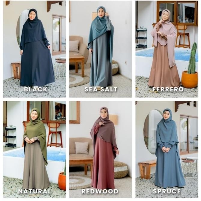 Terbaru Gamis Polos/Gamis Syari/Gamis Arumi Hijab Hayuri Berkualitas