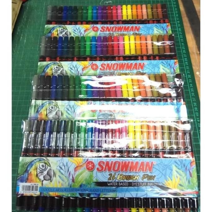 

[SET] BRUSH PEN SNOWMAN 24 WARNA / PEN BRUSH KUAS
