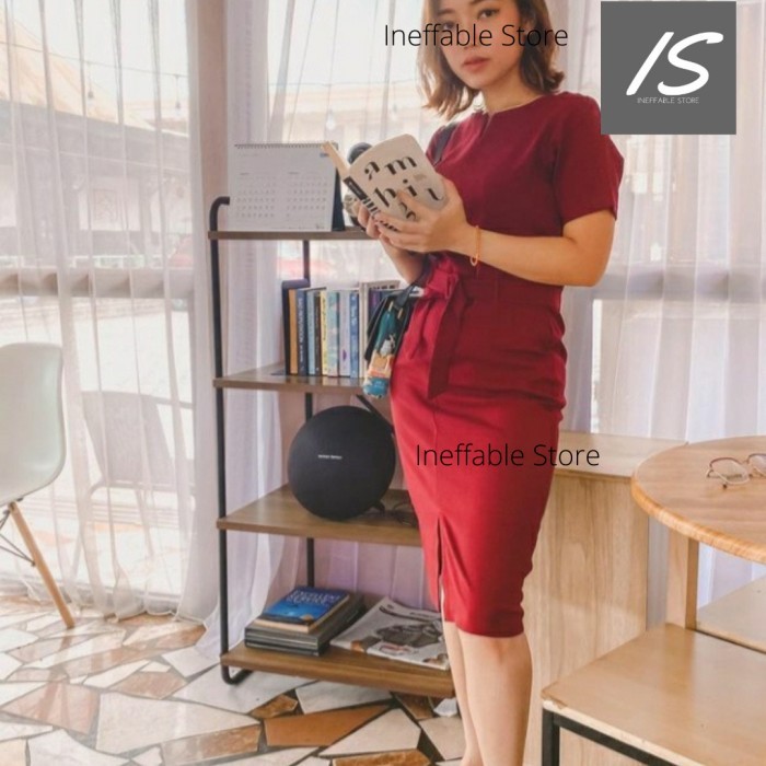 Dress Wanita Ineffable-07 Kerja/Kantor/Formal - Premium