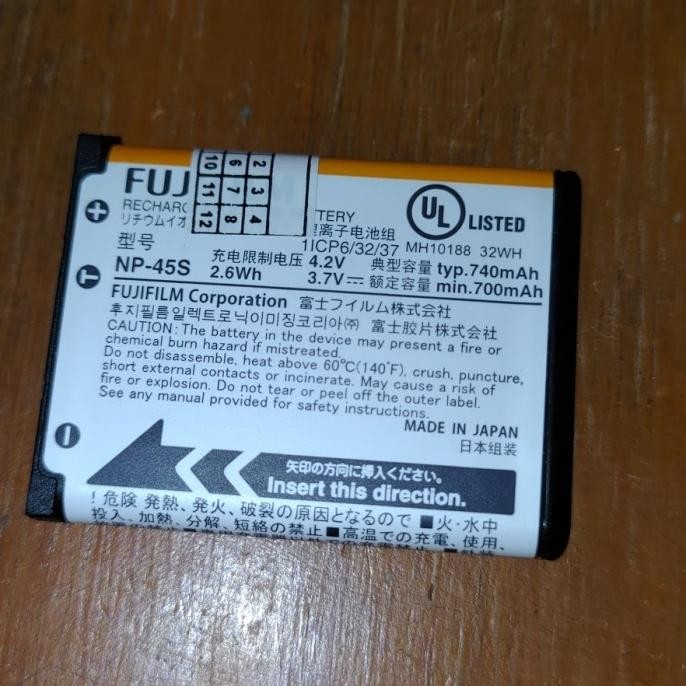 Fujifilm Np-45S For Fujifilm Xp140 ,Xp130 , Mini 90 Neo , Original New Stok