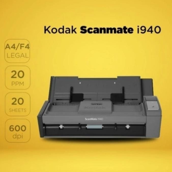 Scanner Kodak Alaris Scanner I940 Win (Adf: F4/A4) - 20 Ppm Premium