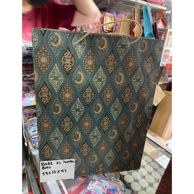 

best seller] Paper Bag Batik Jumbo 33 x 10 x 42 cm / Goodie Bag Jumbo