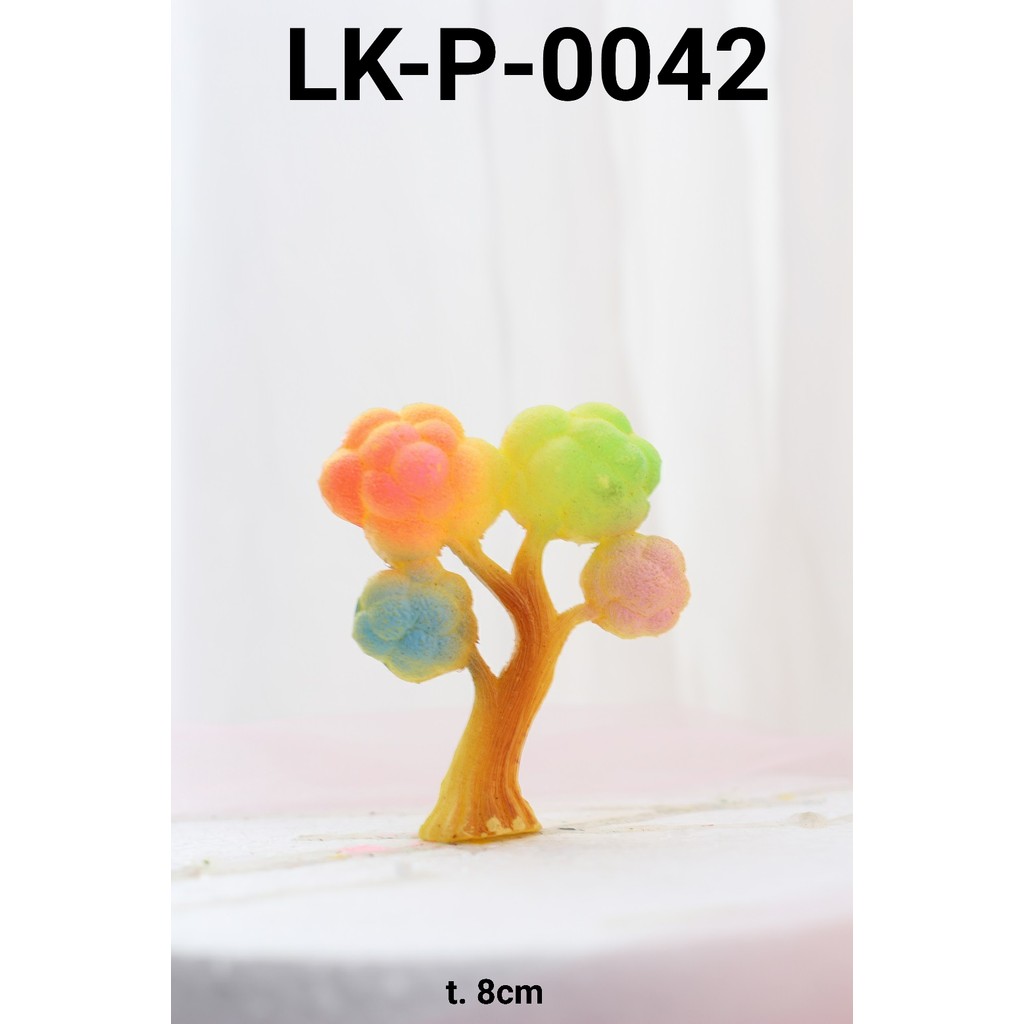 LK-P-0042 Topper bunga pohon tanaman Lokal Pohon rindang warna kecil  (MAINAN LOKAL)