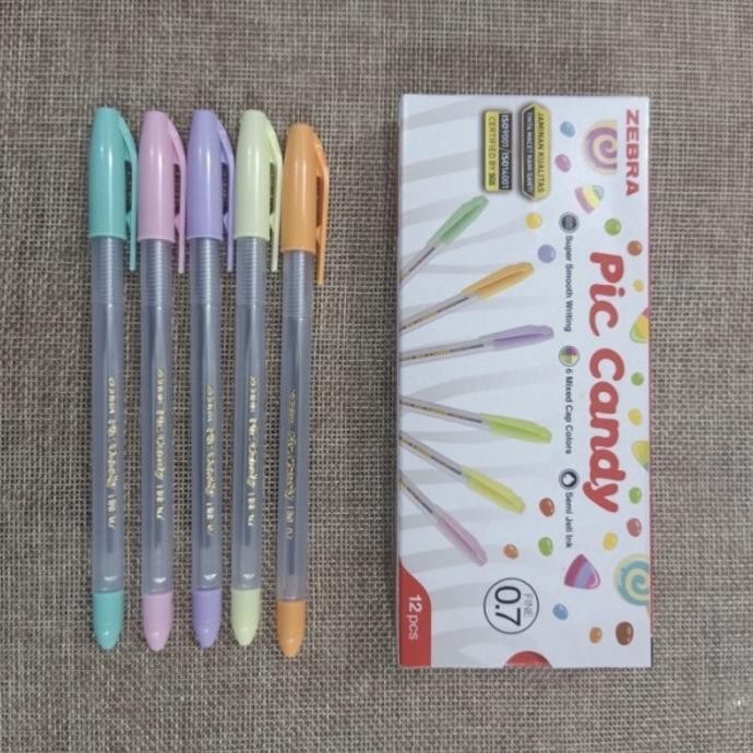 

] Zebra Pic Candy 0.7mm Fine Ballpoint Semi Gel Ink