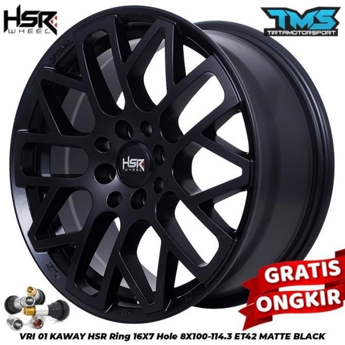 Berkualitas Paket Velg+Ban Mobil Lubang 4 Ring 16 Hsr Kaway For Brio