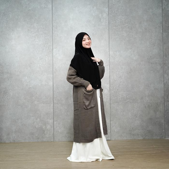 Ciella Long Cardigan by Yoora Sarah Outer Muslim Panjang