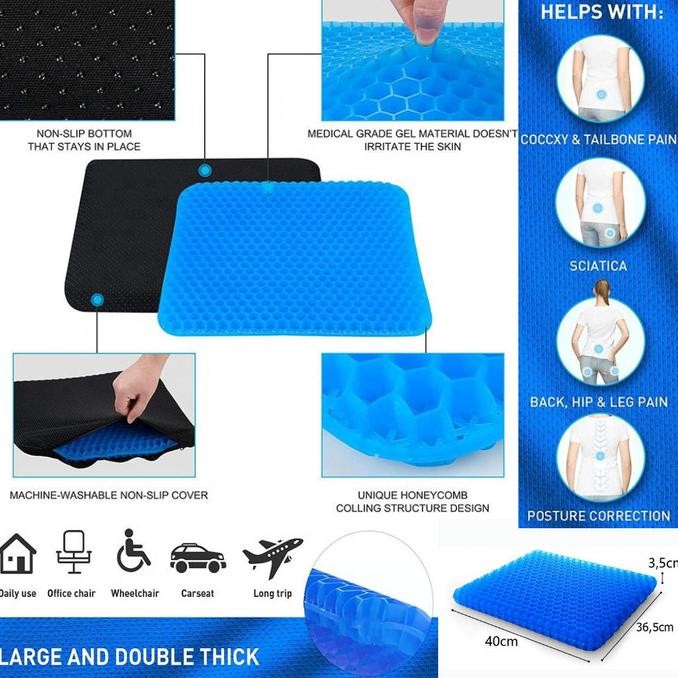 Promo Alas Duduk Silikon Gel Egg Sitter Bantal Alas Duduk Kesehatan Original