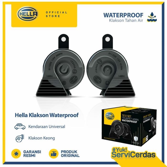 Klakson Waterproof Hella - Klakson Keong Mobil Motor Terlaris