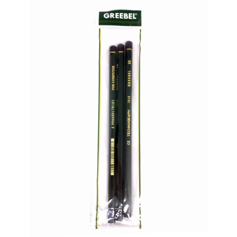 

Gramedia Pettarani - Greebel - Pensil 2B 7018 Set 3 Pcs