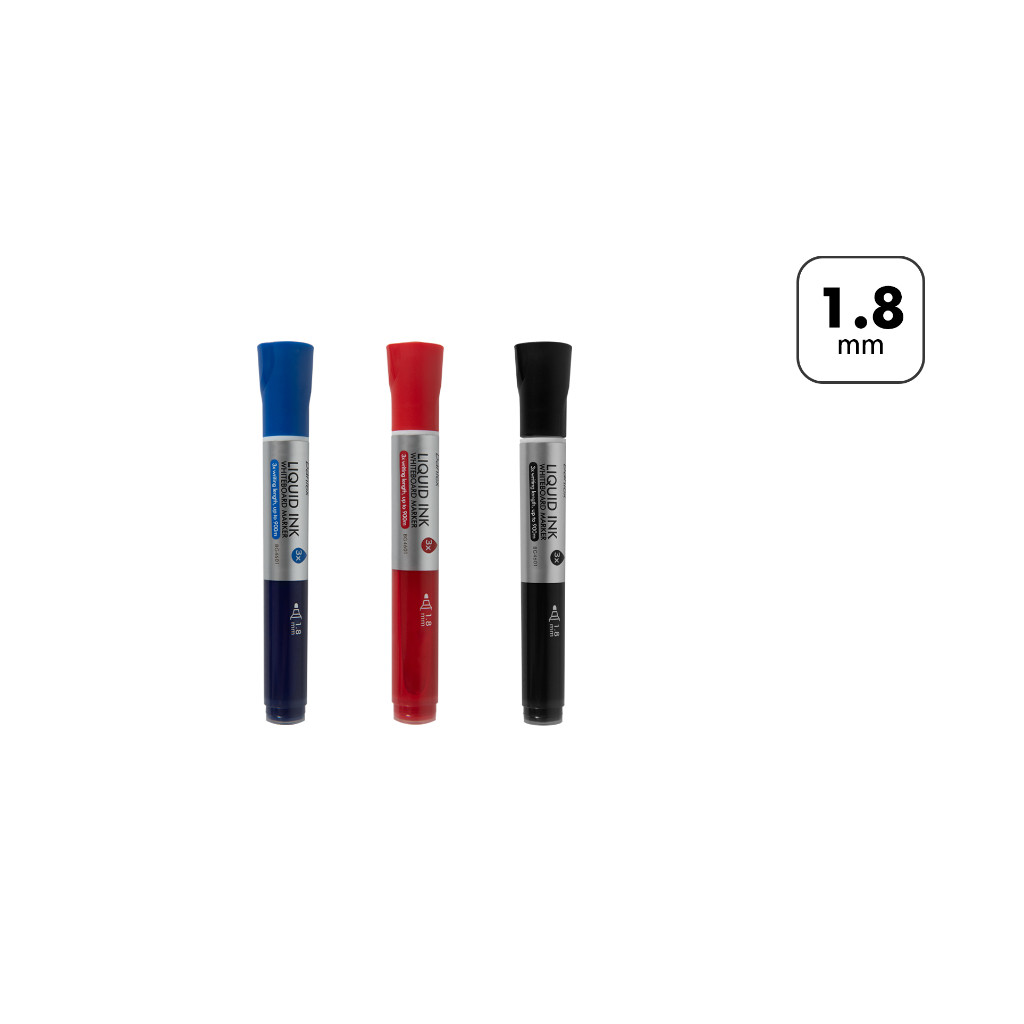 

[Terminal Stationery 01] Bantex Whiteboard Marker / Spidol Papan Tulis Tip 1.8 mm Garis Stabil BG4601
