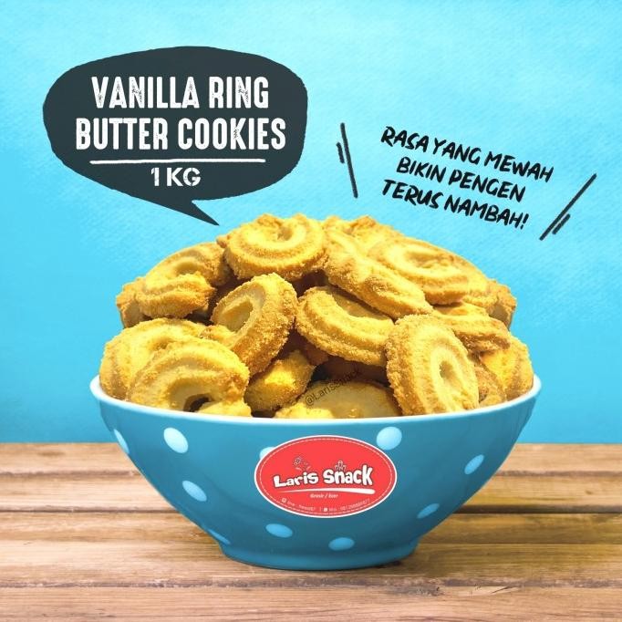 

Biskuit Vanila Ring Butter Cookies Monde Gelora Snack Kiloan 1000Gr Original