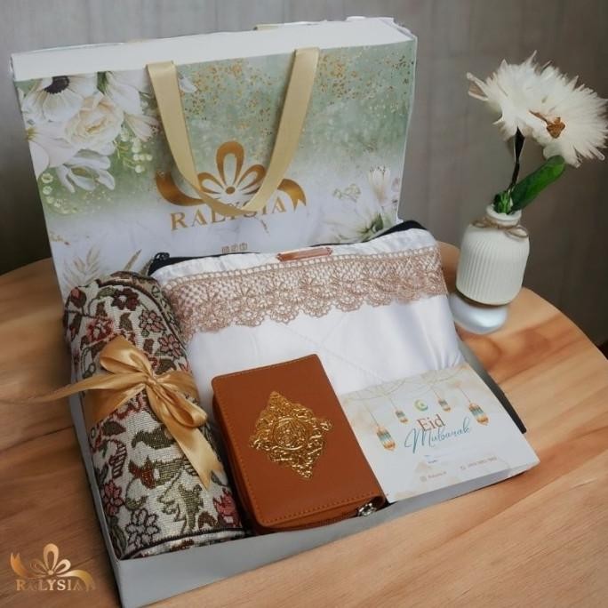 RALYSIA.ID HAMPERS MUKENA DAN SAJADAH PREMIUM / KADO HADIAH PERNIKAHAN