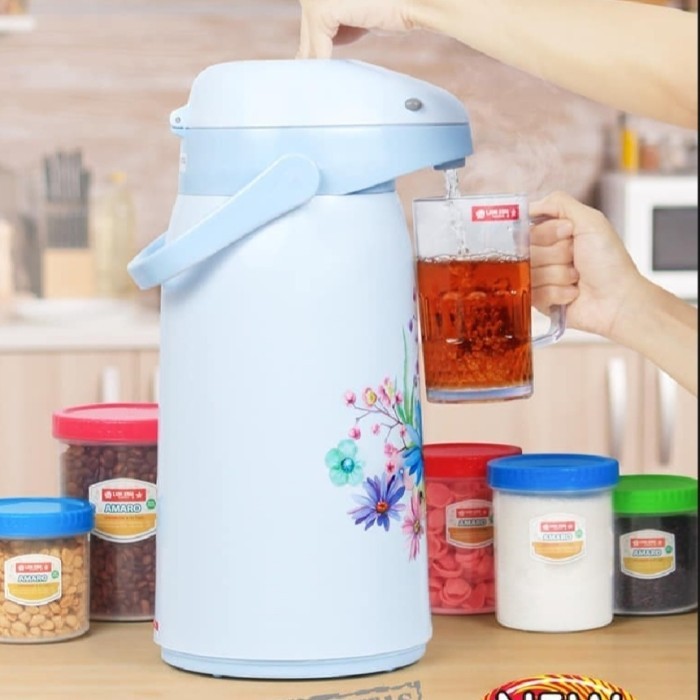 Termos air panas pompa lion star 2 liter/termos air panas pencet lion star 2 liter/thermos air panas