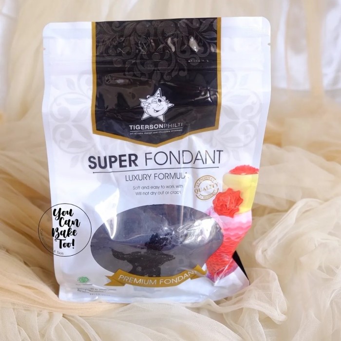 

Tigerson Super Fondant Black and Red 1kg